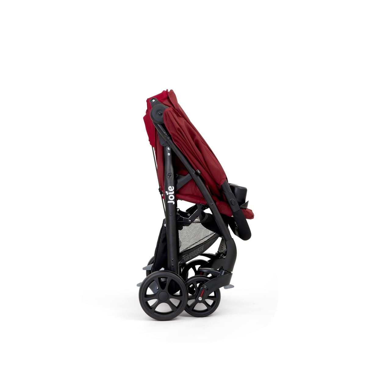 Joie Muze LX Lie-Flat Stroller with Footmuff, Birth to 3 Years, 0-15kg, Cranberry