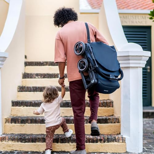 Maxi-Cosi Lara2 Pushchair, 0-4 Years, 0-22kg, Lightweight & Compact, 3 Recline Positions, Lie-Flat, Automatic Fold, Shoulder Strap, Rain Cover, Graphite