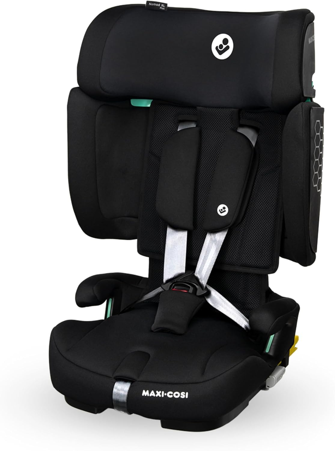 Maxi-Cosi Nomad XL Plus Car Seat, 15 Months-12 Years, Foldable, Lightweight, G-Cell Side Impact Protection, Travel Bag, Black