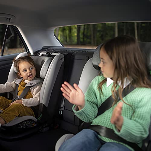 Maxi-Cosi Titan Plus i-Size, Multi-age ISOFIX Child Car Seat, 15 months - 12 years (76 - 150 cm), G-CELL Side Impact Protection, 4 Recline Positions, Soft Foam Cushions in Headrest, Authentic Black