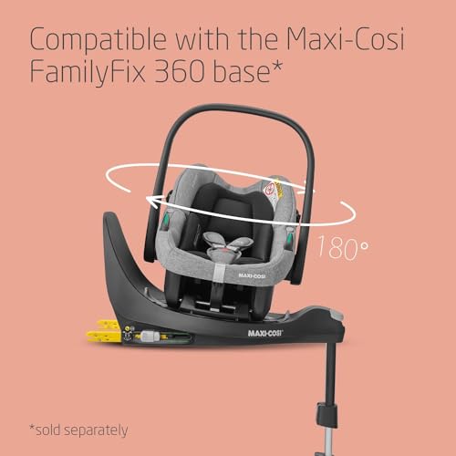 Maxi-Cosi Zelia S Trio 3-in-1 Travel System, 0-4 Years, Up to 22kg, Foldable, Compact, Reclining Pushchair, CabrioFix S i-Size Car Seat, Accessories, Grey