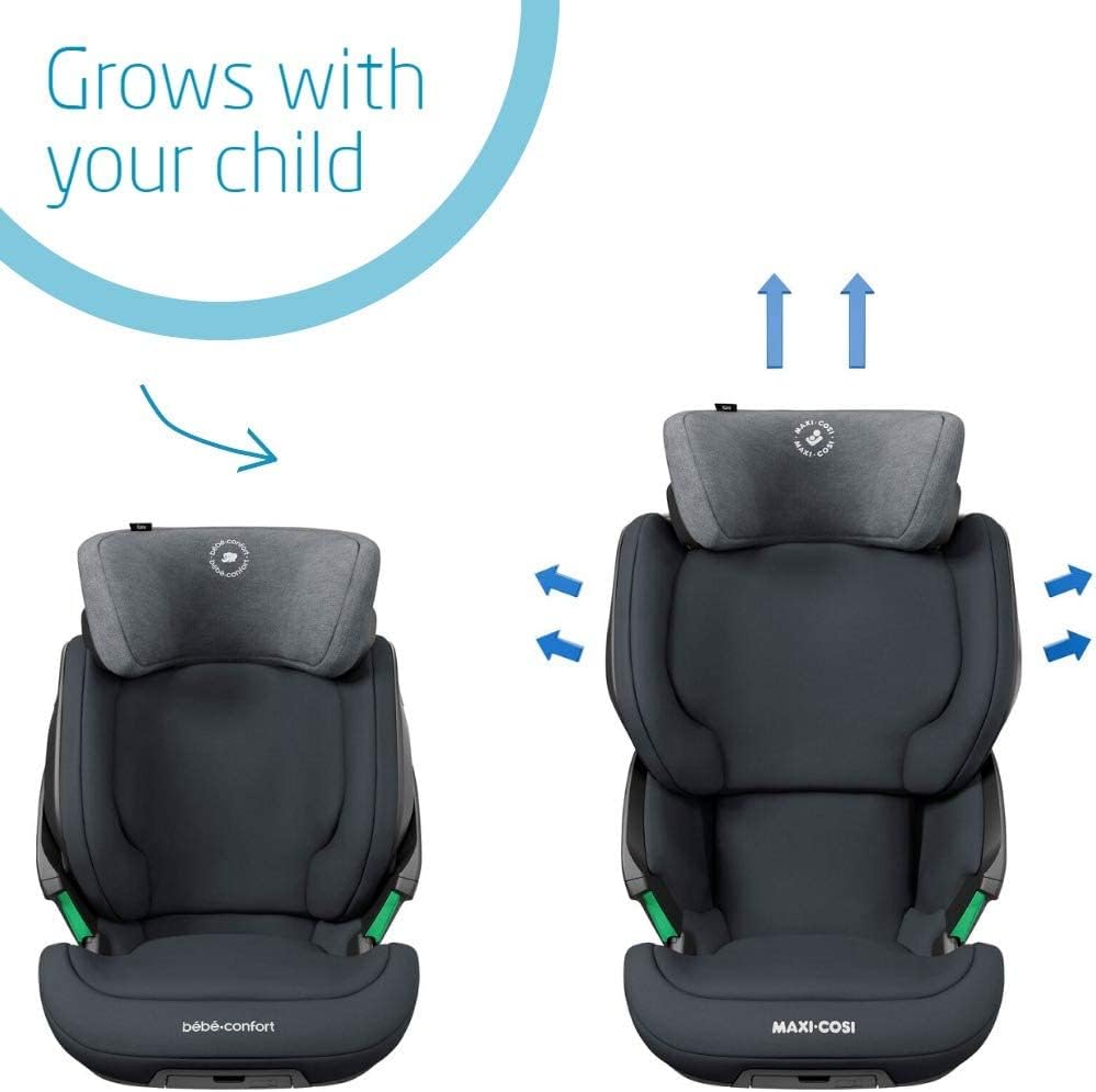 Maxi-Cosi Kore i-Size High Back Booster Seat, 3.5 - 12 years, 100 - 150 cm, ISOFIX Car Seat, Adjustable Height/Width, Side Protection System Plus, Quick & Easy Buckle Up, Authentic Graphite