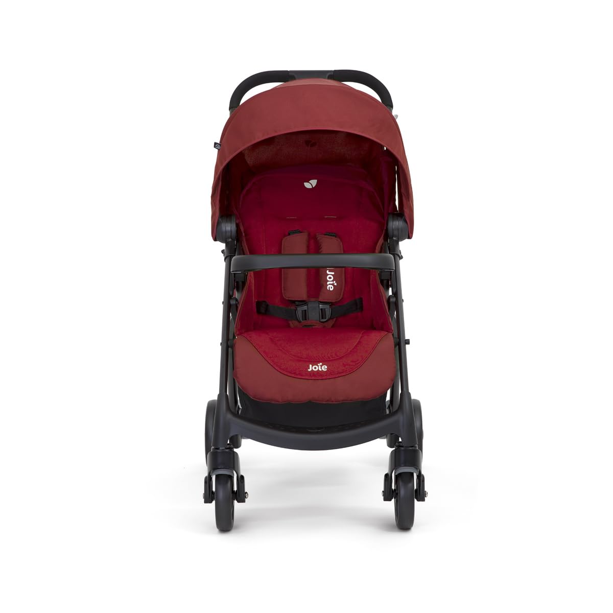 Joie Muze LX Lie-Flat Stroller with Footmuff, Birth to 3 Years, 0-15kg, Cranberry