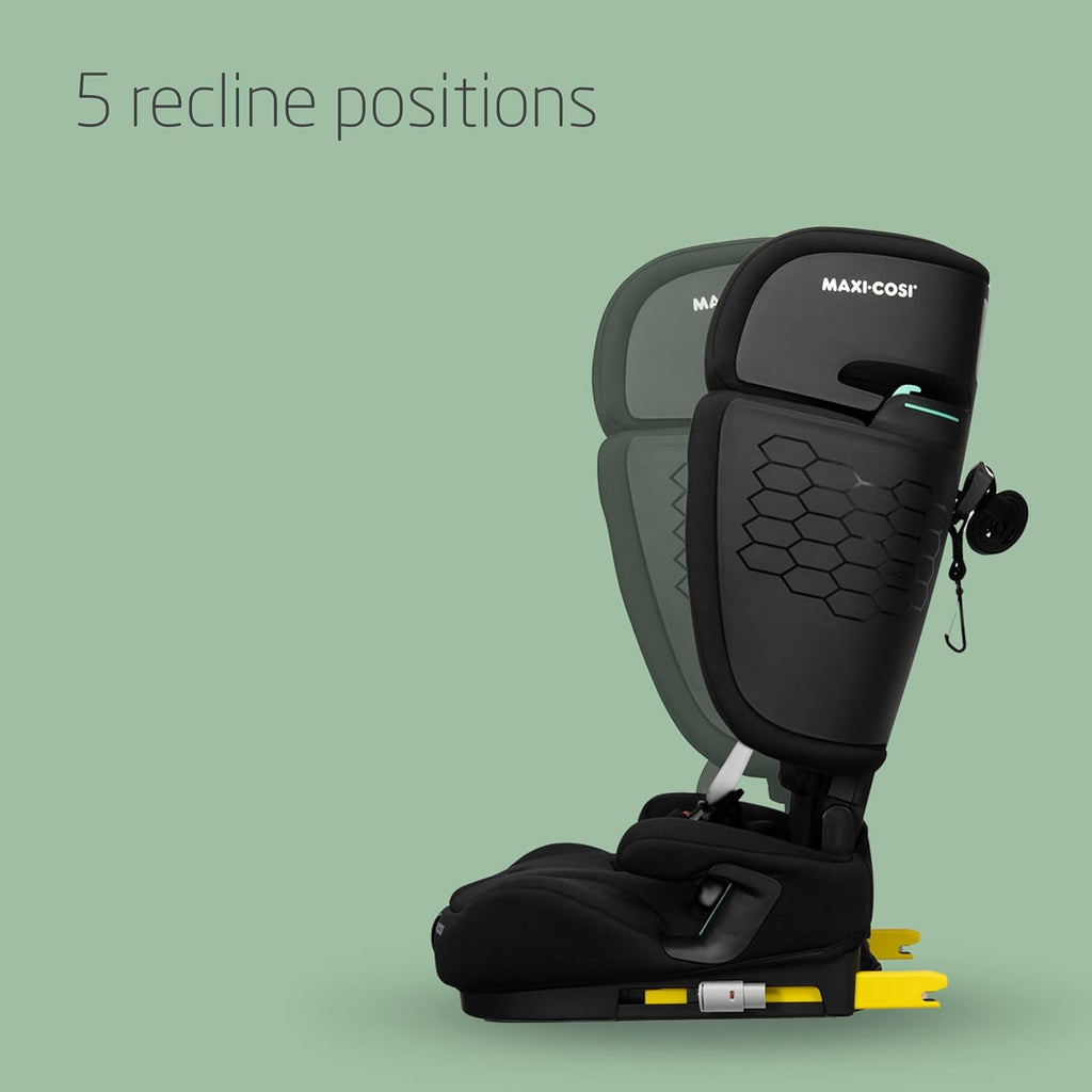 Maxi-Cosi Nomad XL Plus Car Seat, 15 Months-12 Years, Foldable, Lightweight, G-Cell Side Impact Protection, Travel Bag, Black