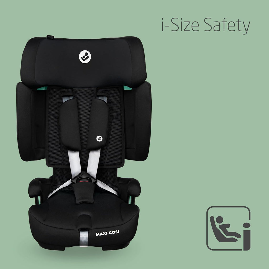 Maxi-Cosi Nomad XL Plus Car Seat, 15 Months-12 Years, Foldable, Lightweight, G-Cell Side Impact Protection, Travel Bag, Black