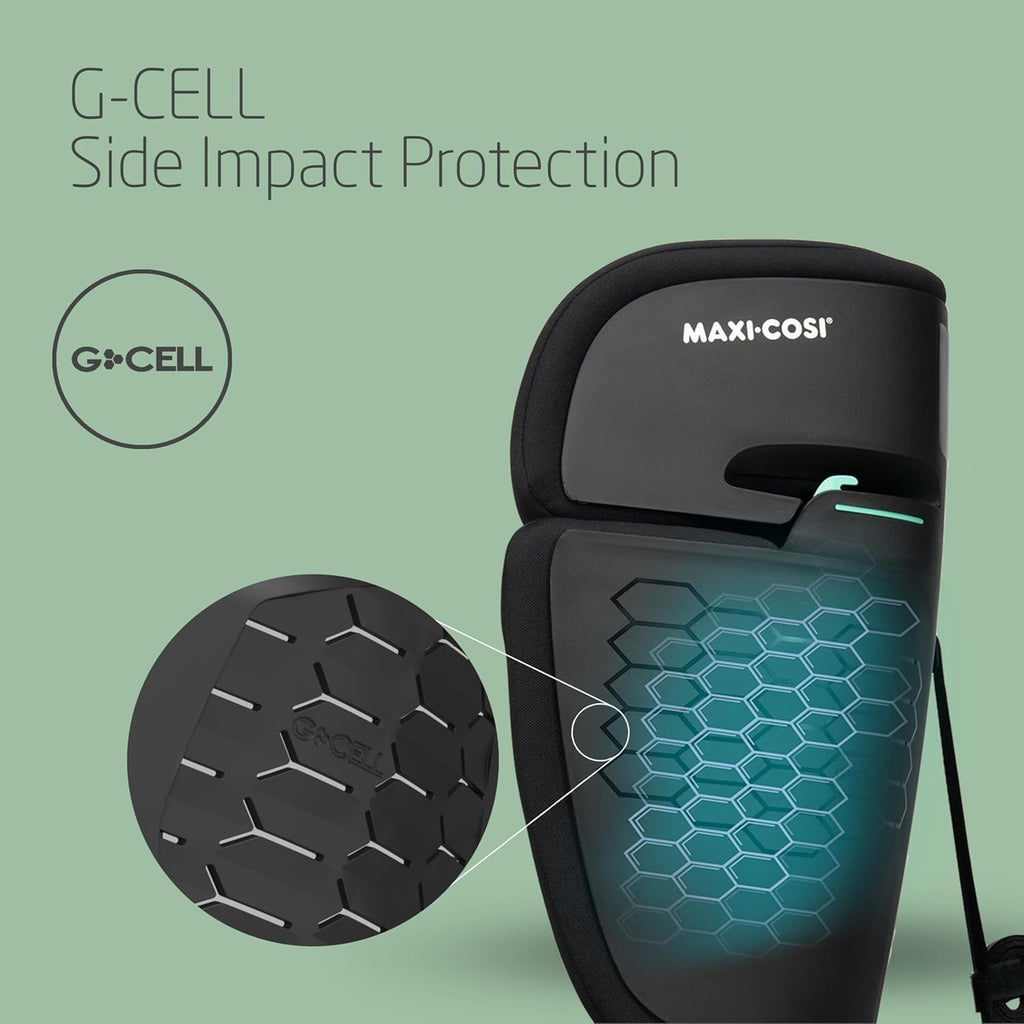 Maxi-Cosi Nomad XL Plus Car Seat, 15 Months-12 Years, Foldable, Lightweight, G-Cell Side Impact Protection, Travel Bag, Black