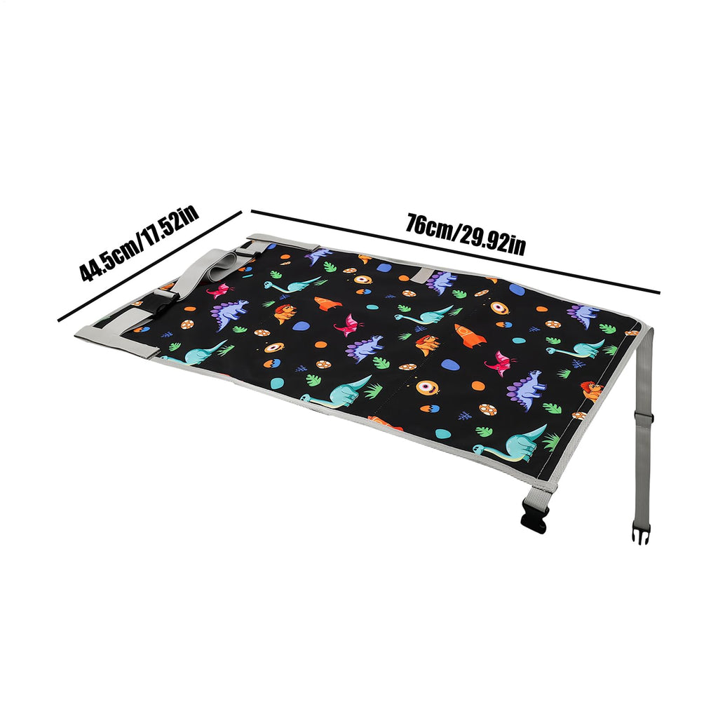 Uhngw Airplane Bed for Kids, Travel Bed, Soft Foot Rest, Foldable Cot for Traveling & Overnight