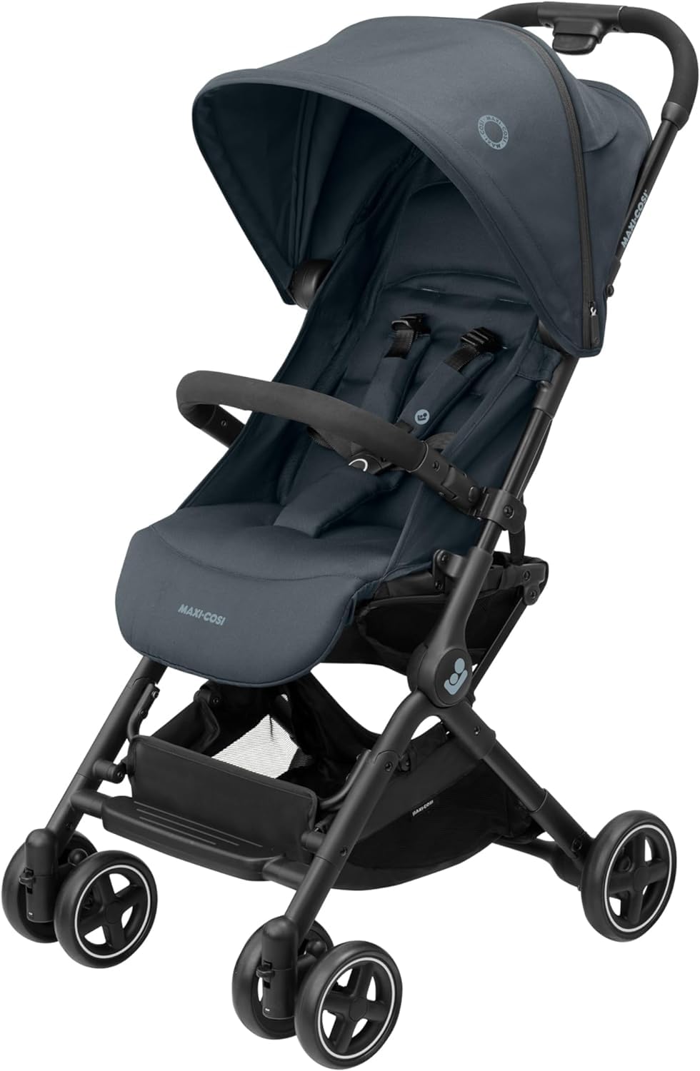 Maxi-Cosi Lara2 Pushchair, 0-4 Years, 0-22kg, Lightweight & Compact, 3 Recline Positions, Lie-Flat, Automatic Fold, Shoulder Strap, Rain Cover, Graphite