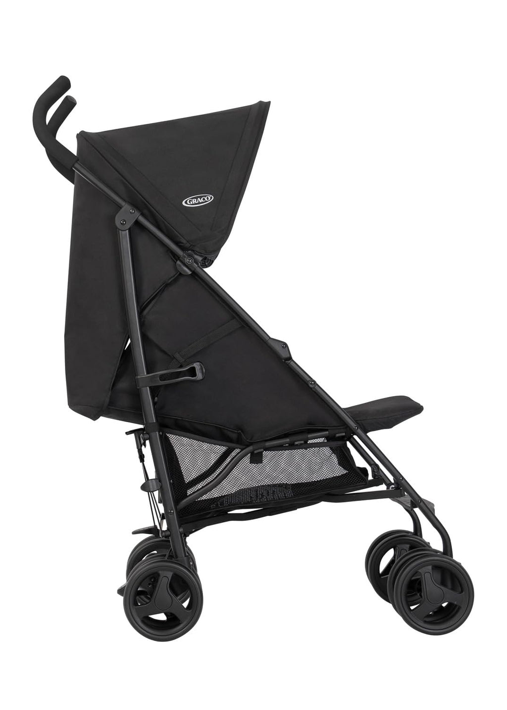 Graco EZLite Lightweight Stroller, 6.6kg, From Birth to 3 Years, 15kg, Midnight, Black