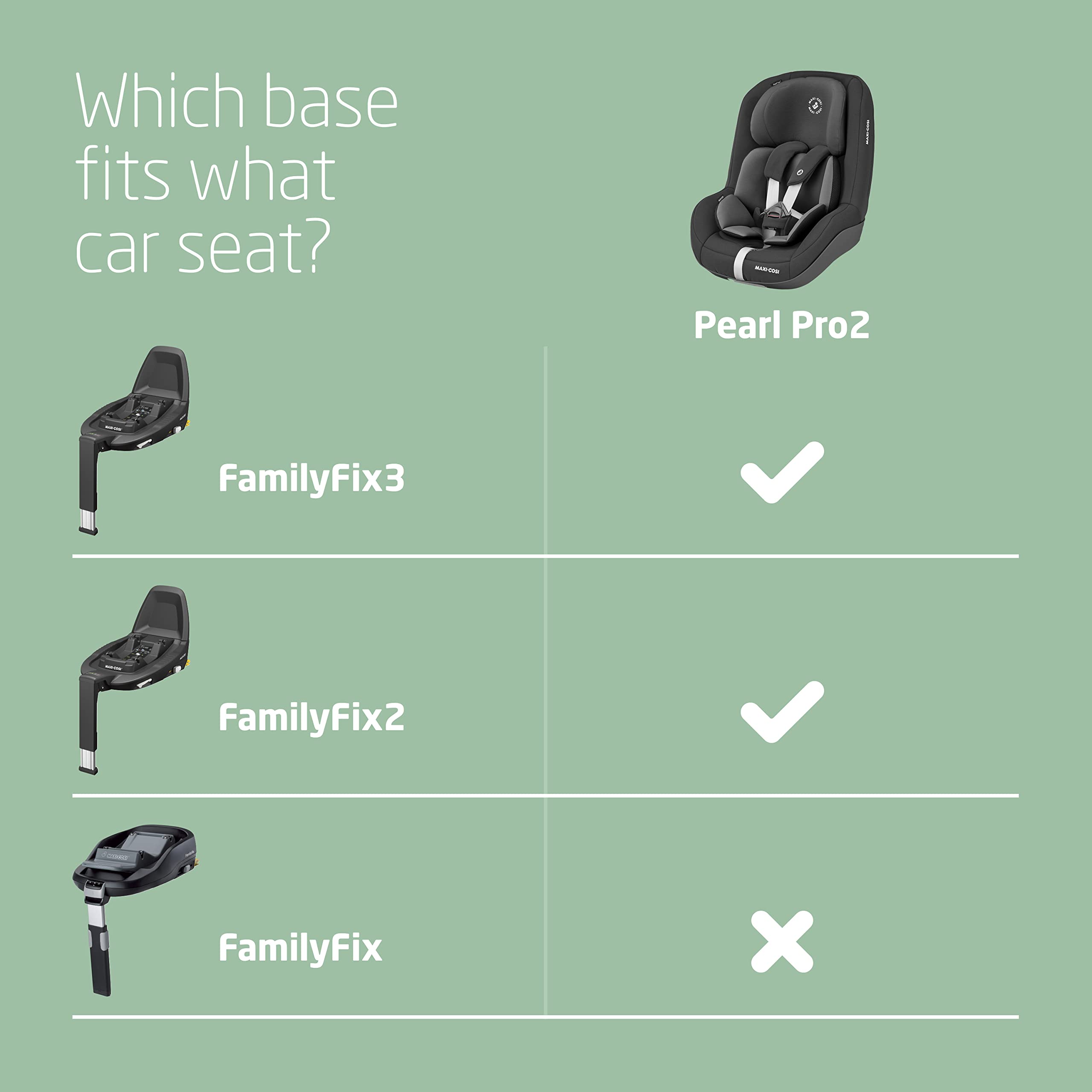 Maxi-Cosi Pearl Pro2 i-Size, Rear Facing R129 Car Seat, 6 months - 4 years, 67 - 105 cm (9-18 kg), Group 1 Car Seat, 4 Recline Positions, Extra Padded Cushion, Easy-in Harness, Authentic Black