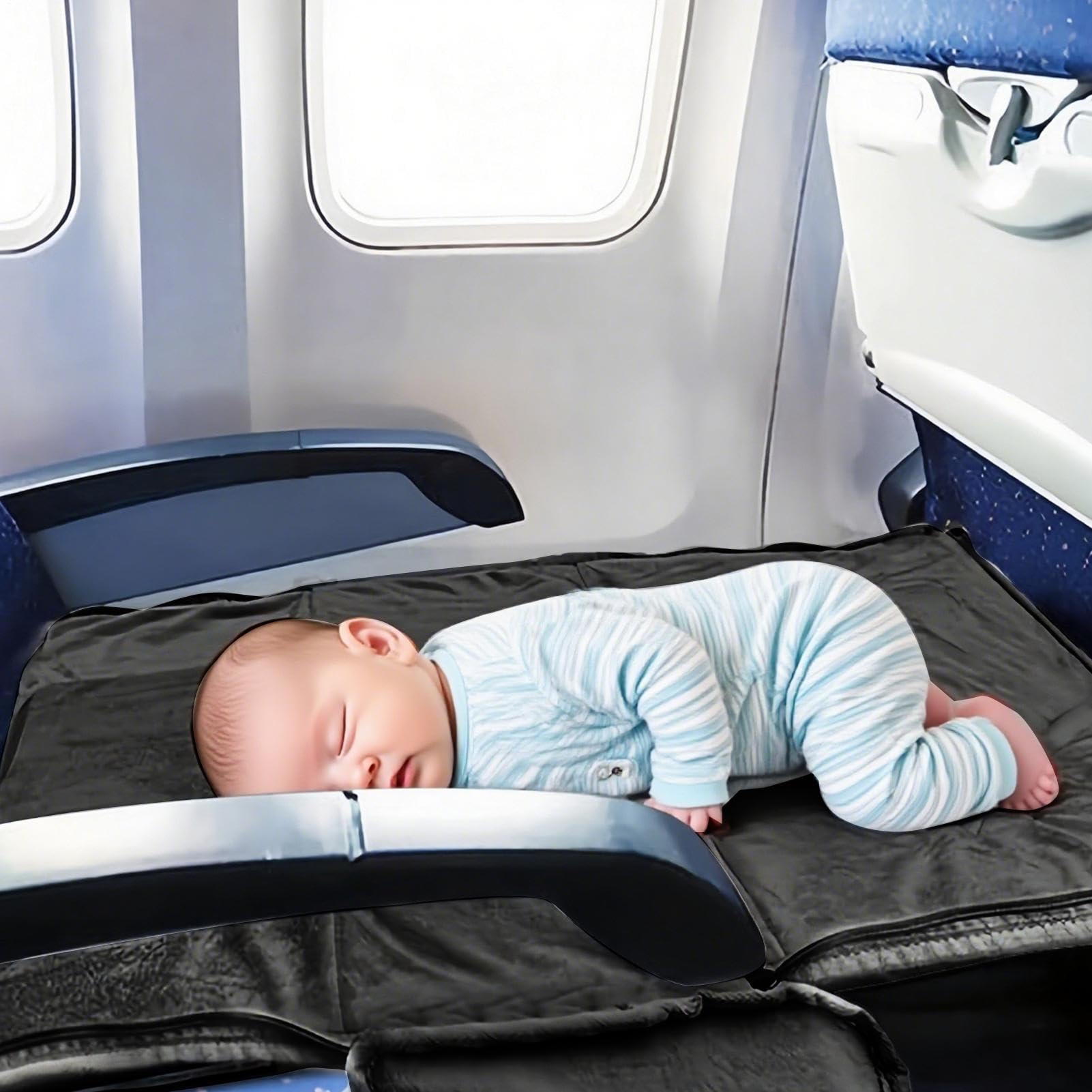 Toddler Airplane Bed, Portable Comfort Travel Bed, Baby Outing Equipment for Road Trip, Camping, Holiday