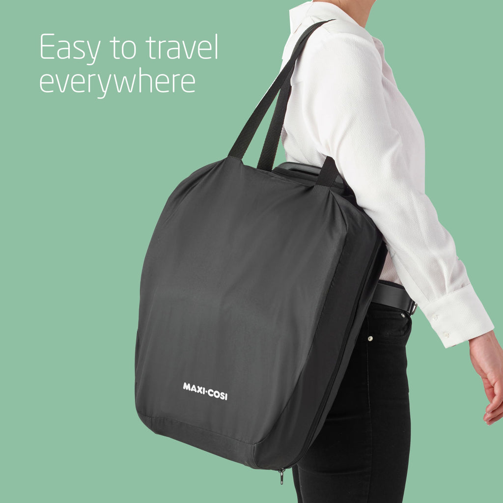 Maxi-Cosi Nomad Plus Foldable Car Seat, 15 Months-4 Years, 76-105cm, Portable, Lightweight, Side Impact Protection, Travel Bag, Black