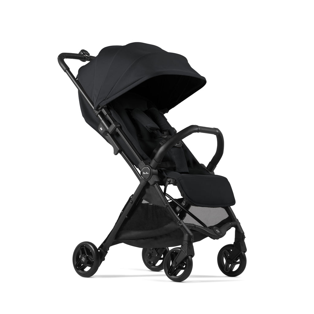 Silver Cross Jet 5 Compact Pushchair, Foldable & Lightweight, Travel System, Cabin Size, Car Seat Compatible, Newborn to 4 Years, Space