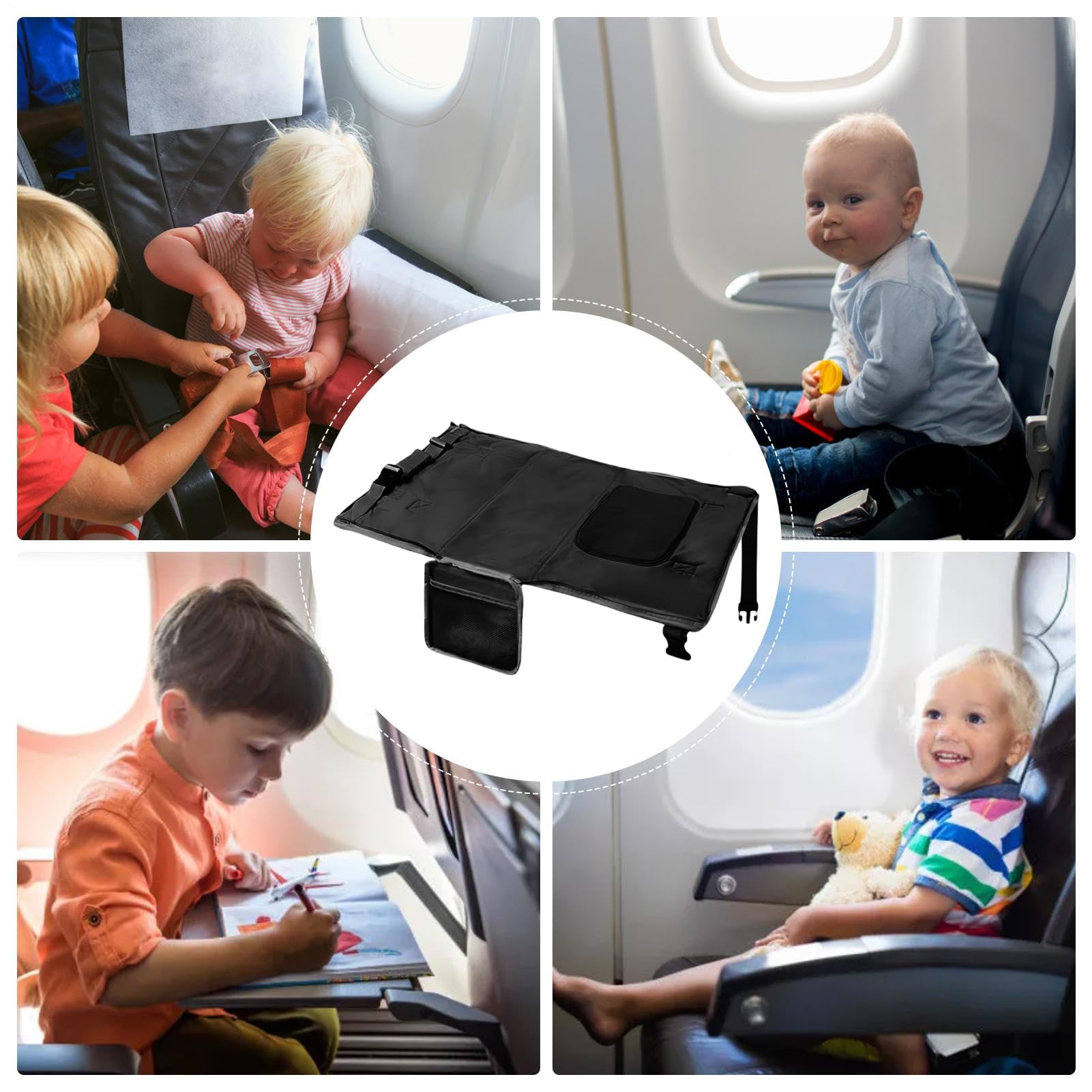 Toddler Airplane Bed, Portable Comfort Travel Bed, Baby Outing Equipment for Road Trip, Camping, Holiday